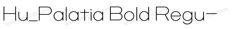 Hu_Palatia Bold Regu字体转换